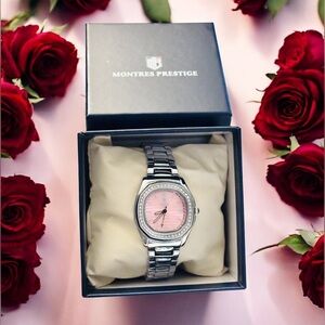 Montres Prestige X by Invicta Silver-tone and Pink Women’s Watch